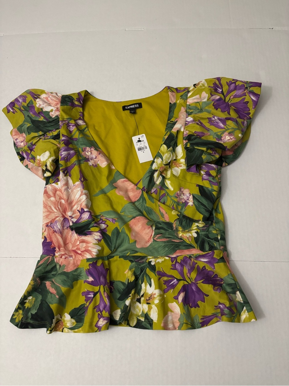 Express Women Floral Top Size M
